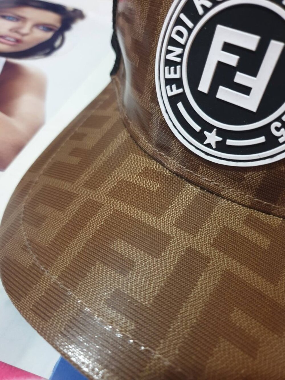 Fashion Fendi Monogram Baseball Trucker Cap Hat Casual Women Unisex Accessory